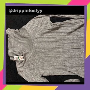 gray sparkly turtle neck